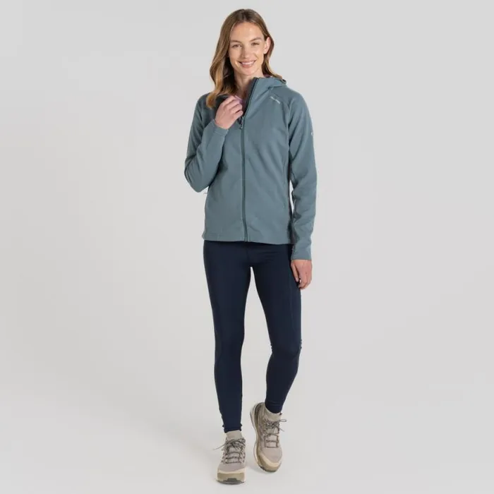 Womens Full Zip Fleece Craghoppers Dynamic Pro Hooded Jacket Atlantic Marl