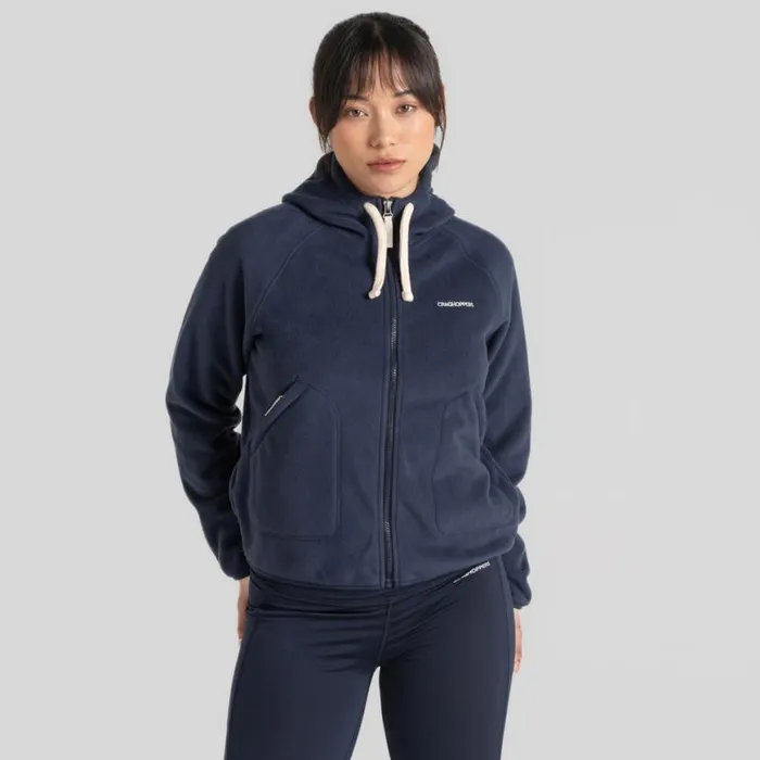 Womens Full Zip Fleece Craghoppers Grainne Full Zip Fleece Blue Navy