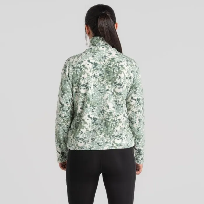 Womens Half Zip Fleece Craghoppers Evie Half Zip Fleece Frosted Pine Print Womens Half Zip Fleece Craghoppers Evie Half Zip Fleece Frosted Pine Print