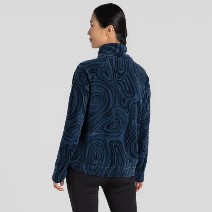 Womens Half Zip Fleece Craghoppers Lago Half Zip Fleece Blue Navy Print Womens Half Zip Fleece Craghoppers Lago Half Zip Fleece Blue Navy Print
