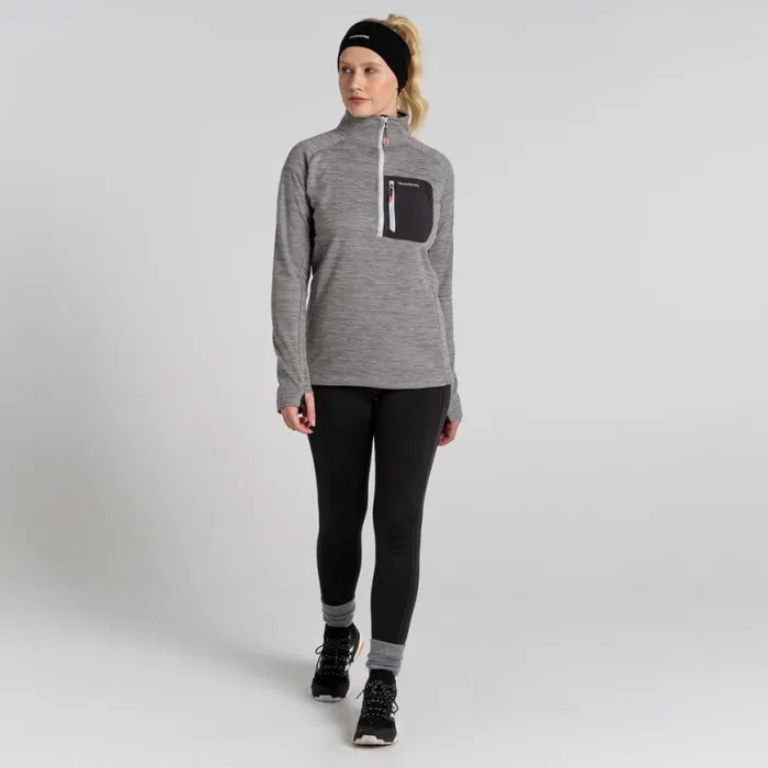 Womens Half Zip Fleece Craghoppers Trina Half Zip Fleece Silver Cloud Womens Half Zip Fleece Craghoppers Trina Half Zip Fleece Silver Cloud