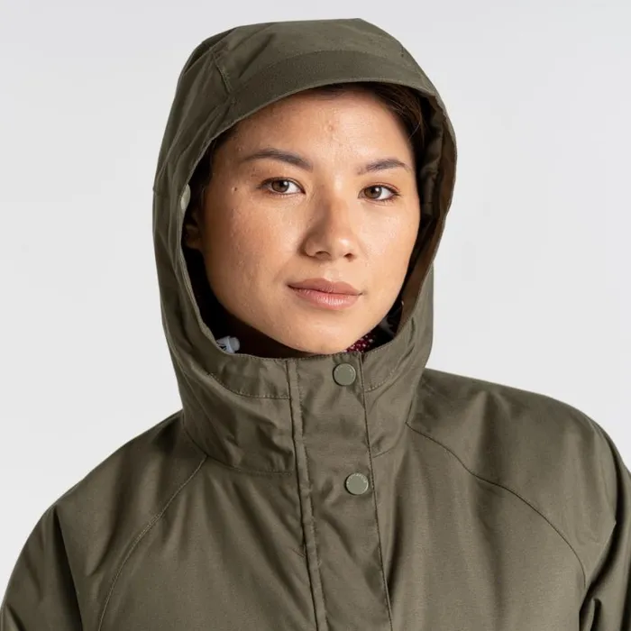 Womens Insulated Jackets Craghoppers Caithness Waterproof Jacket Wild Olive Womens Insulated Jackets Craghoppers Caithness Waterproof Jacket Wild Olive