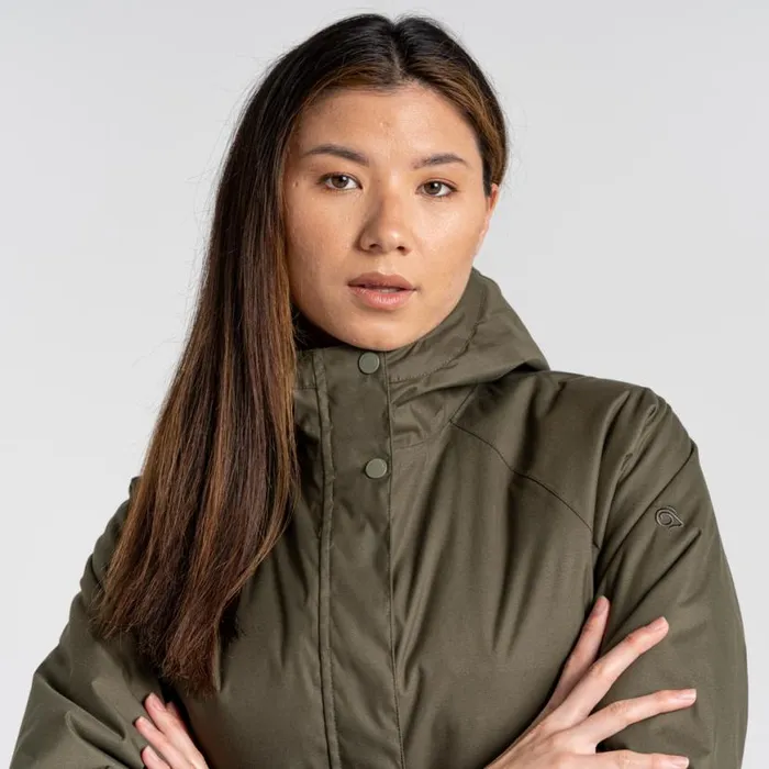 Womens Insulated Jackets Craghoppers Caithness Waterproof Jacket Wild Olive Womens Insulated Jackets Craghoppers Caithness Waterproof Jacket Wild Olive