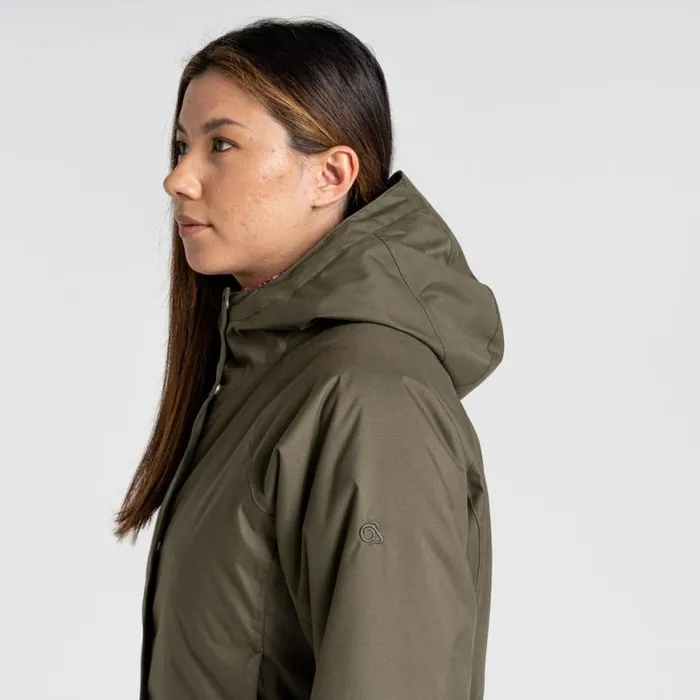 Womens Insulated Jackets Craghoppers Caithness Waterproof Jacket Wild Olive Womens Insulated Jackets Craghoppers Caithness Waterproof Jacket Wild Olive