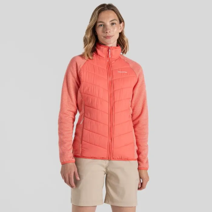 Womens Insulated Jackets Craghoppers Carmela Hybrid Jacket Deep Coral