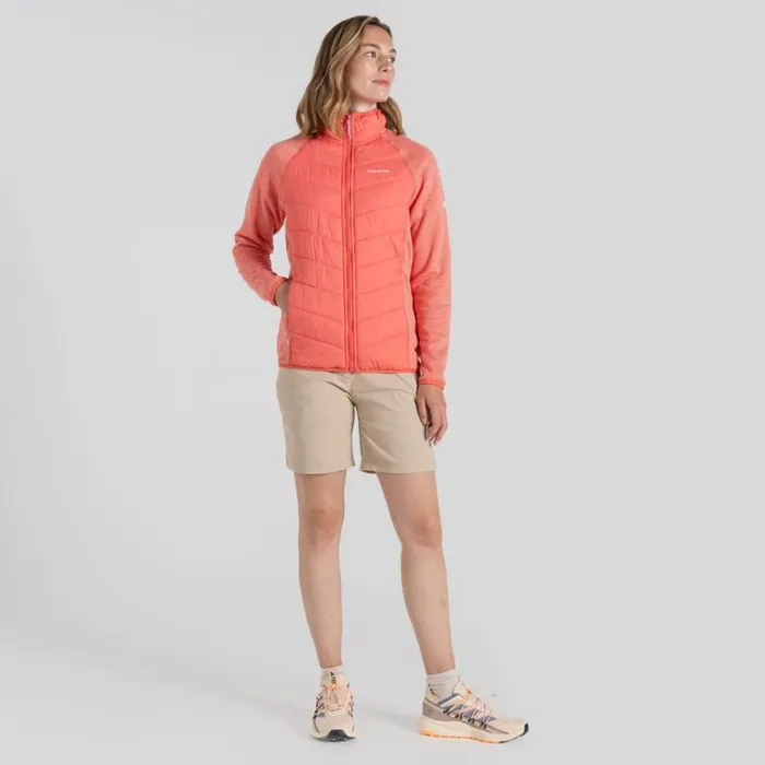 Womens Insulated Jackets Craghoppers Carmela Hybrid Jacket Deep Coral Womens Insulated Jackets Craghoppers Carmela Hybrid Jacket Deep Coral