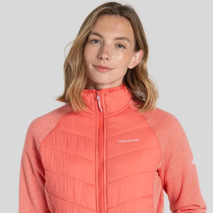 Womens Insulated Jackets Craghoppers Carmela Hybrid Jacket Deep Coral Womens Insulated Jackets Craghoppers Carmela Hybrid Jacket Deep Coral