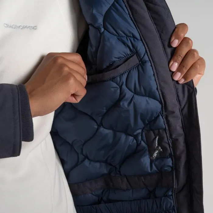 Womens Insulated Jackets Craghoppers Tyndal Waterproof Jacket Dark Navy Womens Insulated Jackets Craghoppers Tyndal Waterproof Jacket Dark Navy