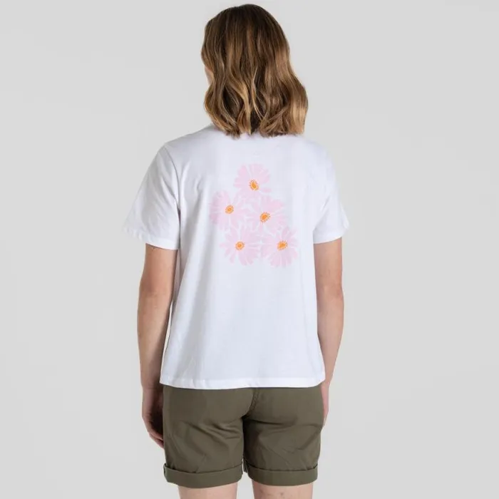 Womens Short Sleeve Craghoppers Malibo Short Sleeved TShirt Optic White Be Kind Womens Short Sleeve Craghoppers Malibo Short Sleeved TShirt Optic White Be Kind