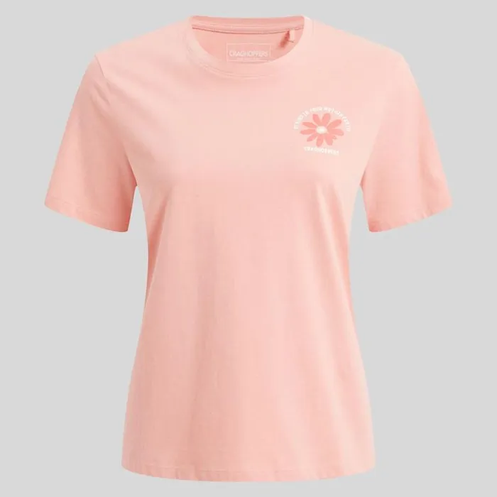 Womens Short Sleeve Craghoppers Malibo Short Sleeved TShirt Sunset Haze Womens Short Sleeve Craghoppers Malibo Short Sleeved TShirt Sunset Haze