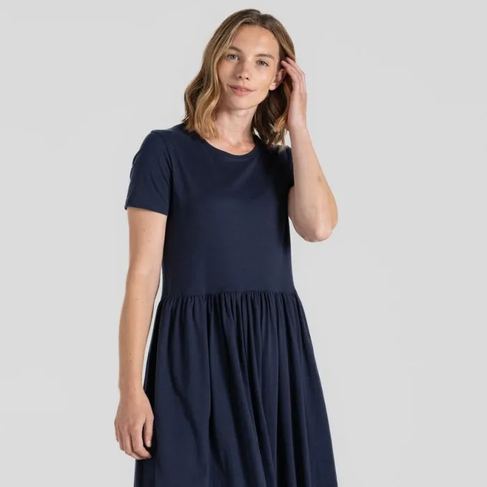 Womens Skirts and Dresses Craghoppers Nosibotanical Ember Longline Dress Blue Navy Womens Skirts and Dresses Craghoppers Nosibotanical Ember Longline Dress Blue Navy