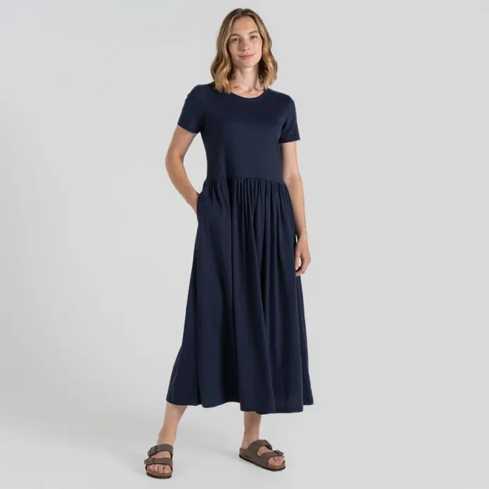 Womens Skirts and Dresses Craghoppers Nosibotanical Ember Longline Dress Blue Navy Womens Skirts and Dresses Craghoppers Nosibotanical Ember Longline Dress Blue Navy