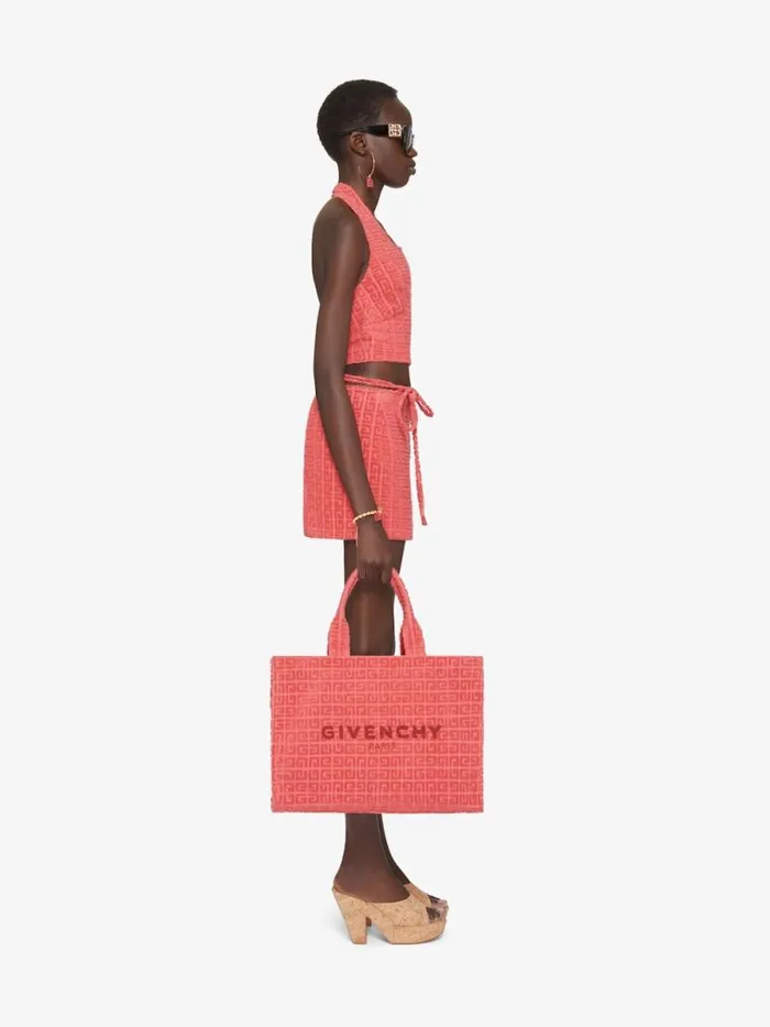 Wrap Mini Skirt In 4g Cotton Towelling Coral Women Givenchy Skirts