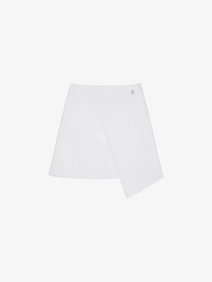 Wrap Skirt In Denim With 4g Detail White Women Givenchy Skirts