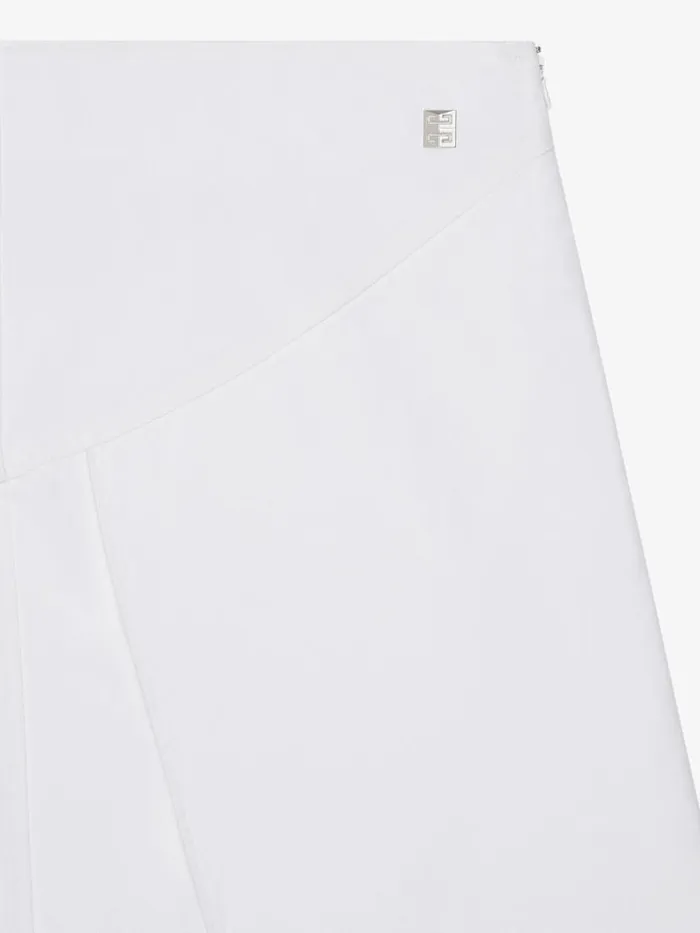 Wrap Skirt In Denim With 4g Detail White Women Givenchy Skirts
