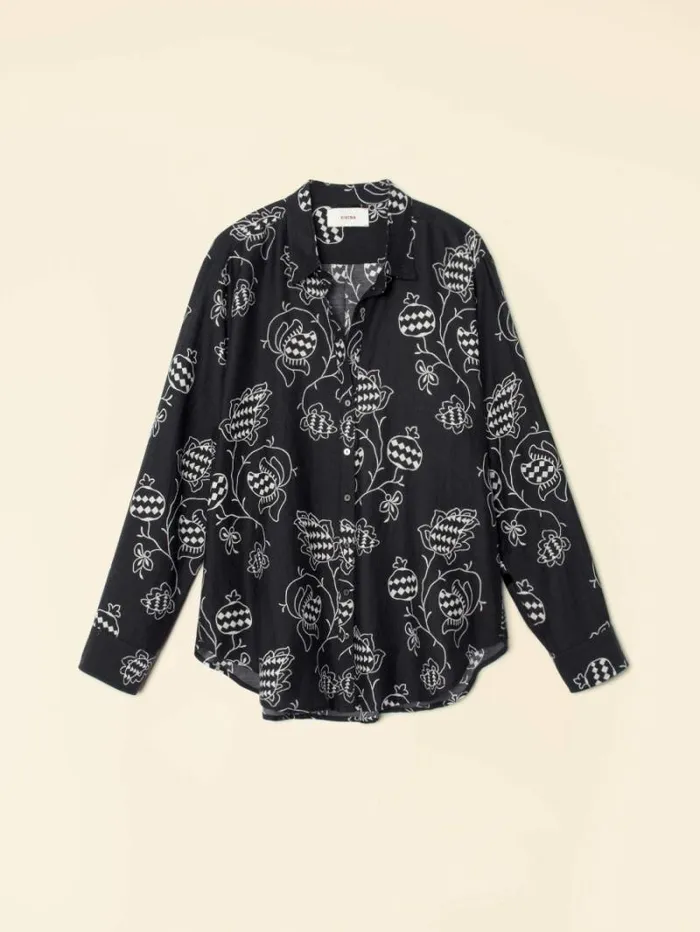 Xirena Black Pom Beau Shirt Women Shirts