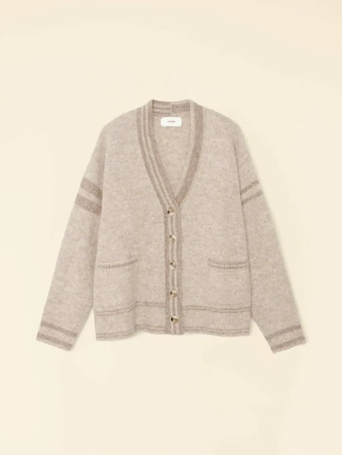 Xirena Cream Beige Carey Cardigan Women Sweaters and Jackets