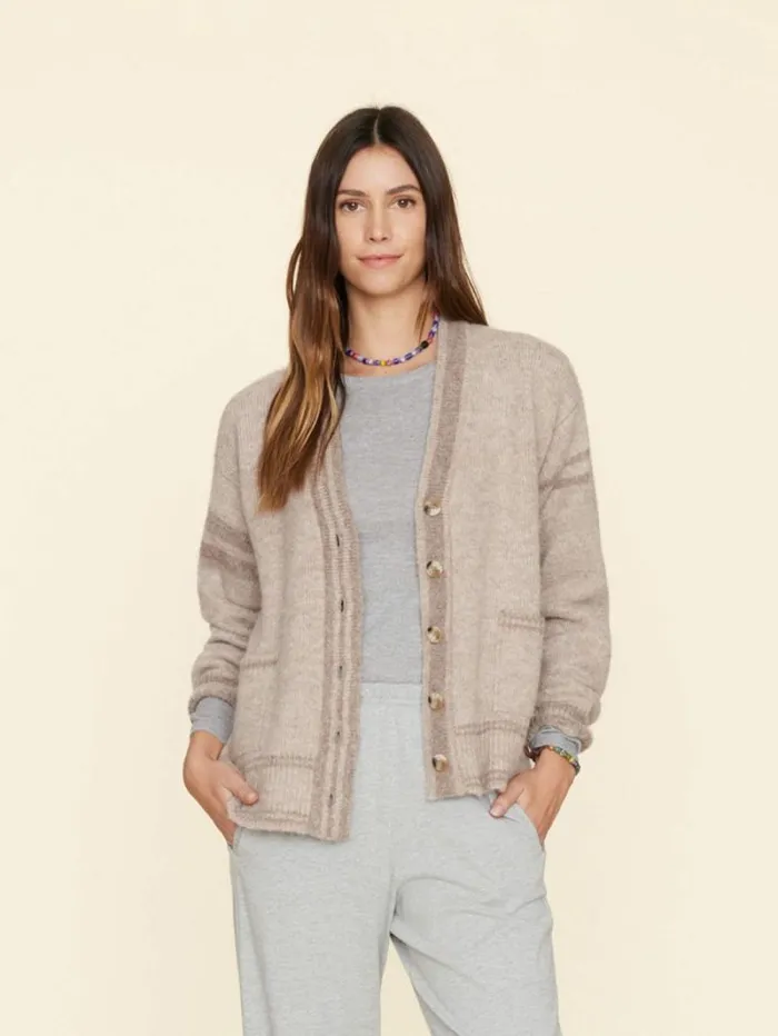 Xirena Cream Beige Carey Cardigan Women Sweaters and Jackets