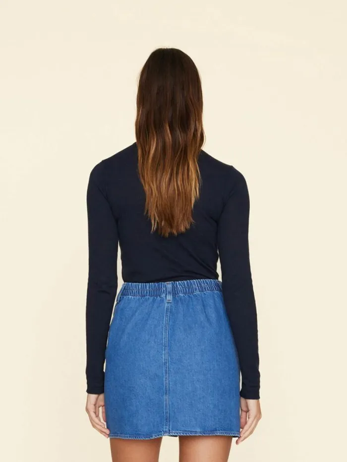 Xirena Navy Tommy Sweater Women Sweaters and Jackets