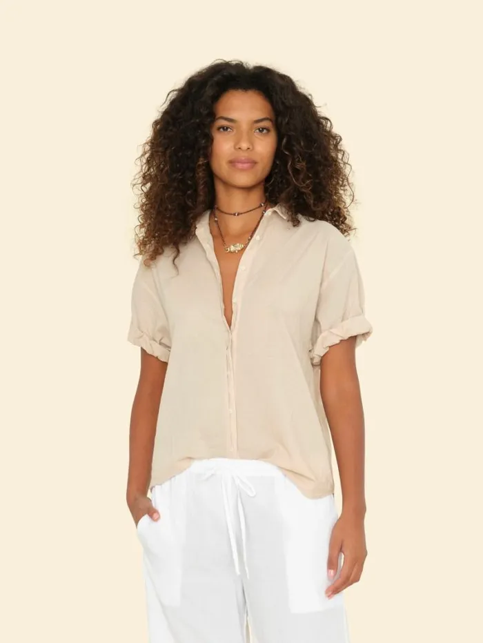 Xirena Parchment Channing Shirt Women Shirts