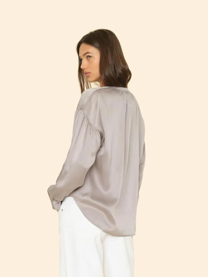 Xirena Pebble Grey Mayson Top Women Tops