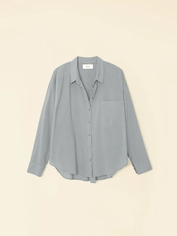 Xirena Stone Grey Jordy Shirt Women Shirts